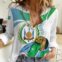 Personalized Djibouti Independence Day Women Casual Shirt Midnimo Sinnaan Nabad