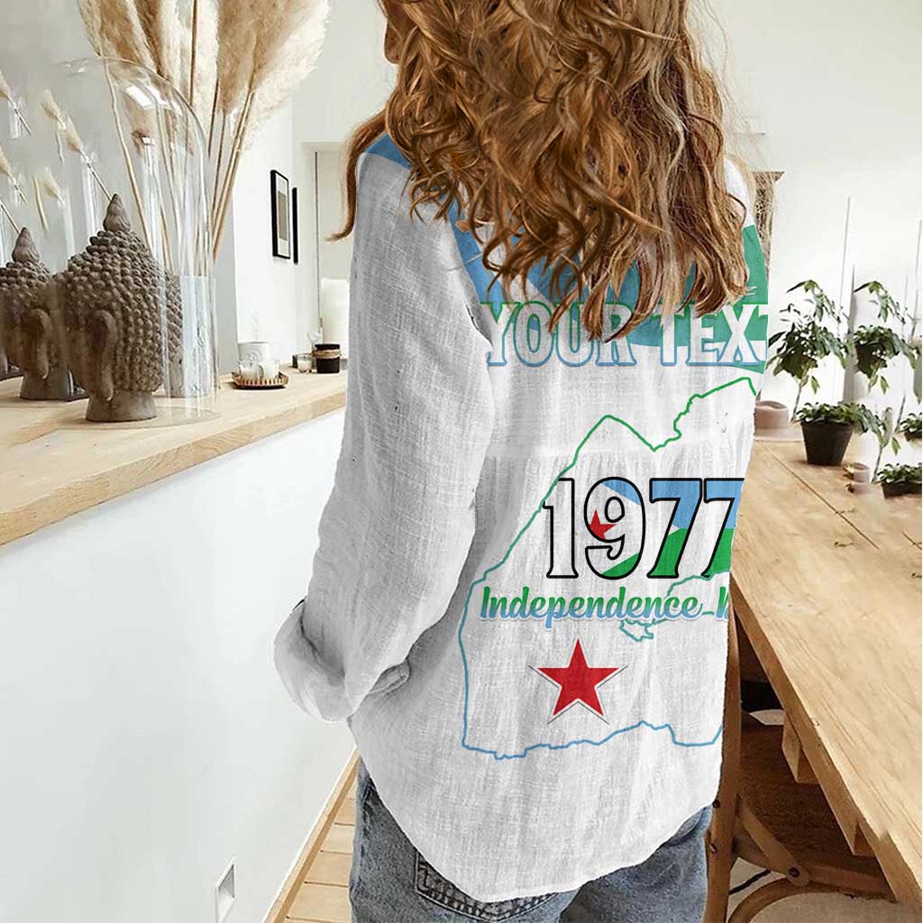 Personalized Djibouti Independence Day Women Casual Shirt Midnimo Sinnaan Nabad