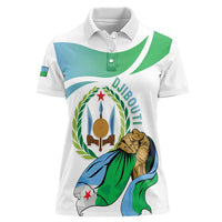 Personalized Djibouti Independence Day Women Polo Shirt Midnimo Sinnaan Nabad