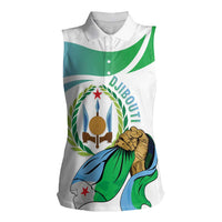 Personalized Djibouti Independence Day Women Sleeveless Polo Shirt Midnimo Sinnaan Nabad