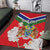 Personalized Gambia Area Rug Coat Of Arms White Variety Orchid