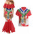 Personalized Gambia Couples Matching Mermaid Dress and Hawaiian Shirt Coat Of Arms White Variety Orchid