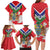 Personalized Gambia Family Matching Long Sleeve Bodycon Dress and Hawaiian Shirt Coat Of Arms White Variety Orchid