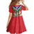 Personalized Gambia Family Matching Off Shoulder Short Dress and Hawaiian Shirt Coat Of Arms White Variety Orchid
