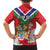 Personalized Gambia Family Matching Short Sleeve Bodycon Dress and Hawaiian Shirt Coat Of Arms White Variety Orchid