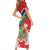 Personalized Gambia Family Matching Short Sleeve Bodycon Dress and Hawaiian Shirt Coat Of Arms White Variety Orchid