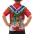 Personalized Gambia Family Matching Tank Maxi Dress and Hawaiian Shirt Coat Of Arms White Variety Orchid