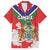 Personalized Gambia Family Matching Tank Maxi Dress and Hawaiian Shirt Coat Of Arms White Variety Orchid