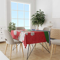 Personalized Gambia Tablecloth Coat Of Arms White Variety Orchid