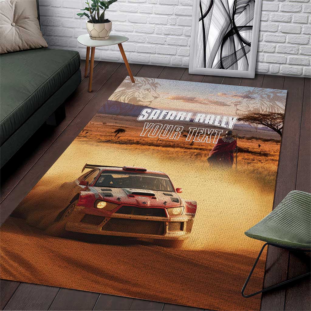 Personalized Kenya Rally Area Rug Road To Champions