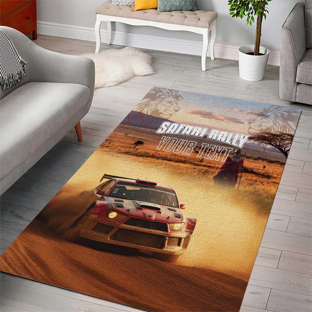 Personalized Kenya Rally Area Rug Road To Champions