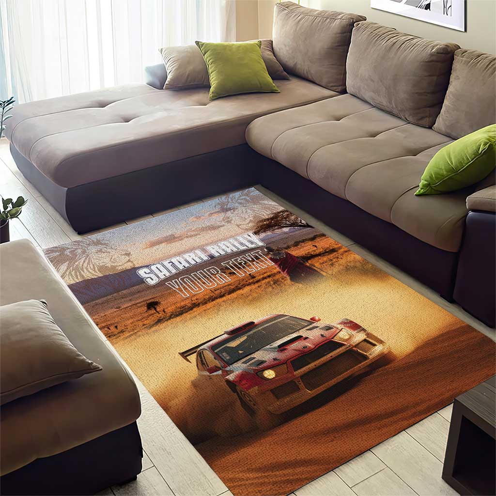 Personalized Kenya Rally Area Rug Road To Champions