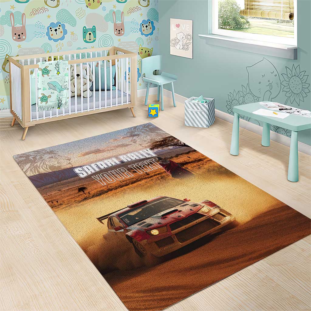 Personalized Kenya Rally Area Rug Road To Champions