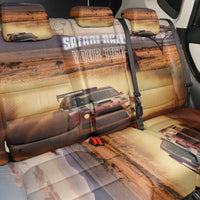 Personalized Kenya Rally Back Car Seat Cover Road To Champions
