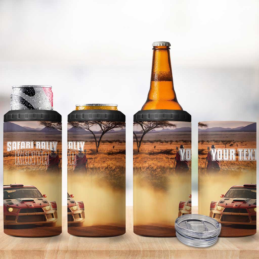 Personalized Kenya Rally 4 in 1 Can Cooler Tumbler Road To Champions