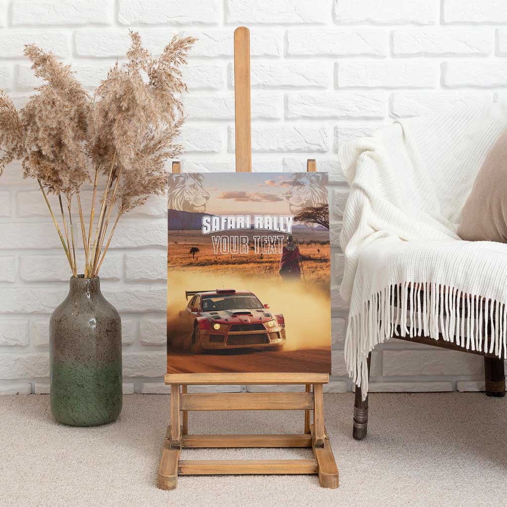 Personalized Kenya Rally Canvas Wall Art Road To Champions