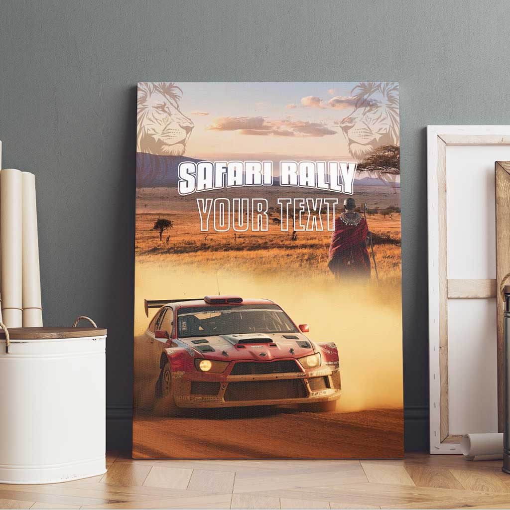 Personalized Kenya Rally Canvas Wall Art Road To Champions