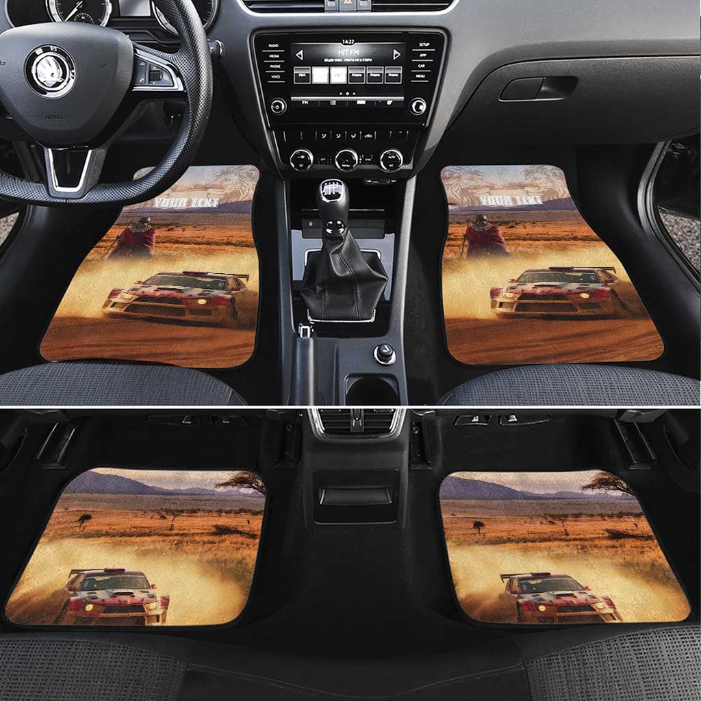 Personalized Kenya Rally Car Mats Road To Champions