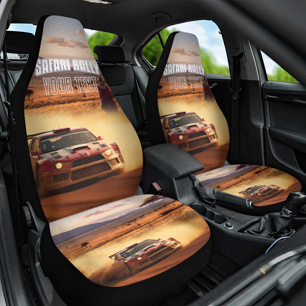 Personalized Kenya Rally Car Seat Cover Road To Champions