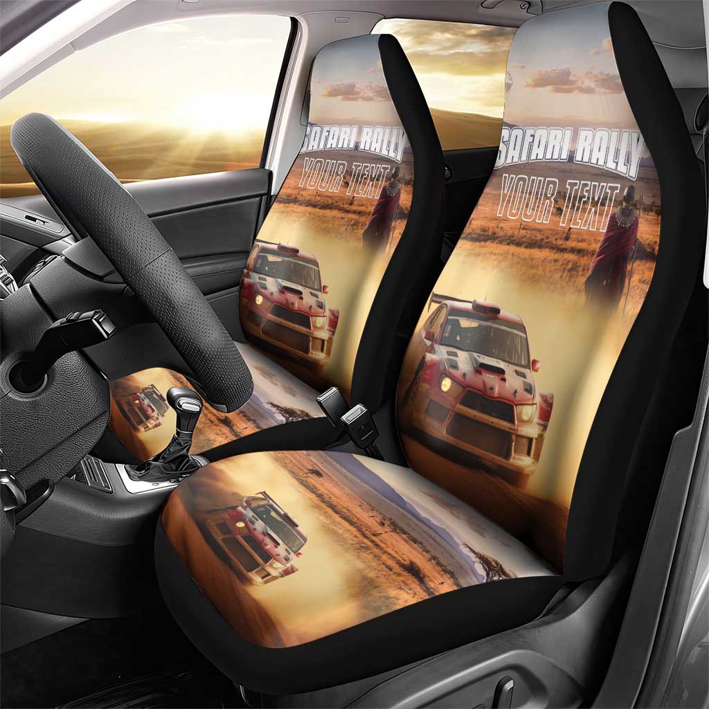 Personalized Kenya Rally Car Seat Cover Road To Champions