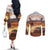 Personalized Kenya Rally Couples Matching Off The Shoulder Long Sleeve Dress and Long Sleeve Button Shirt Road To Champions
