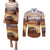 Personalized Kenya Rally Couples Matching Puletasi and Long Sleeve Button Shirt Road To Champions