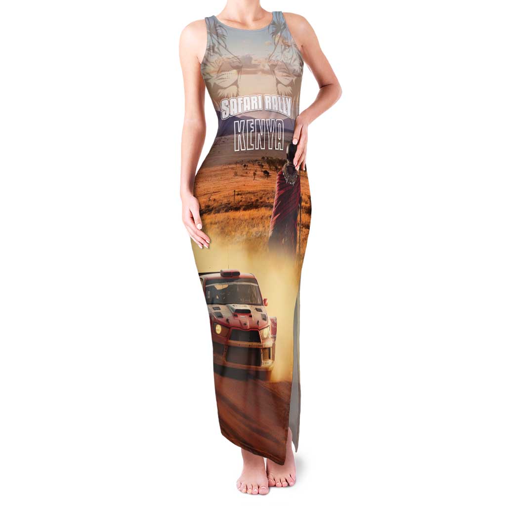 Personalized Kenya Rally Family Matching Tank Maxi Dress and Hawaiian Shirt Road To Champions