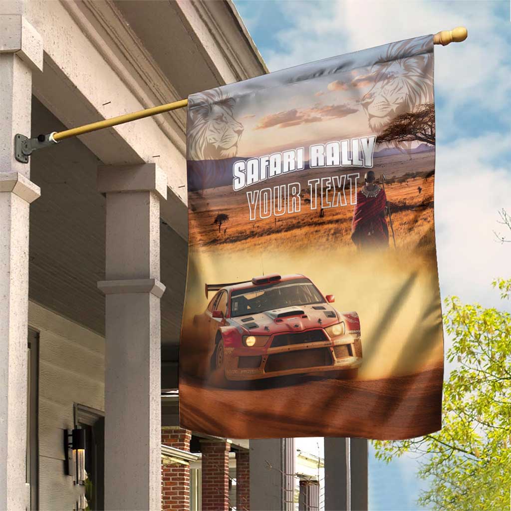 Personalized Kenya Rally Garden Flag Road To Champions
