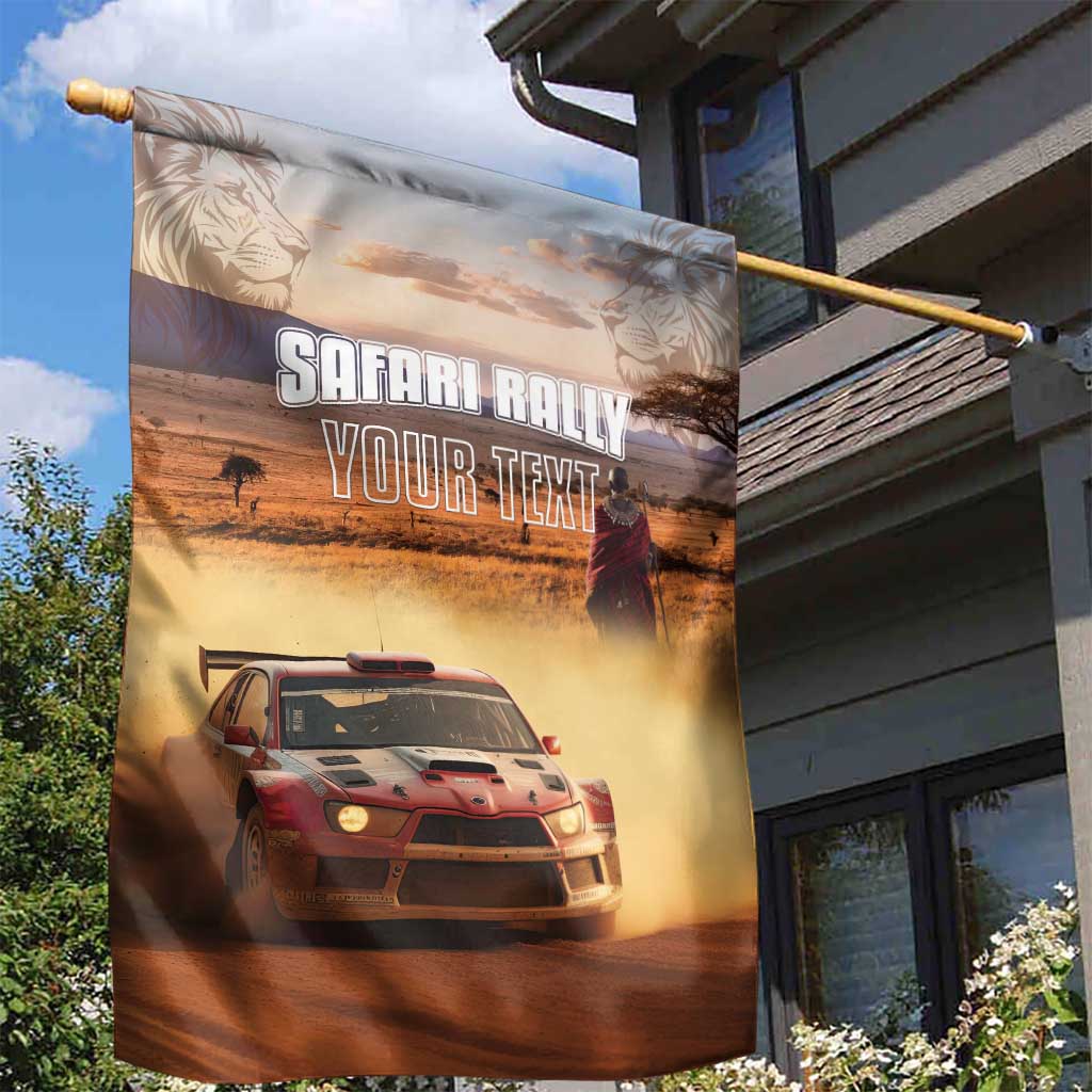 Personalized Kenya Rally Garden Flag Road To Champions