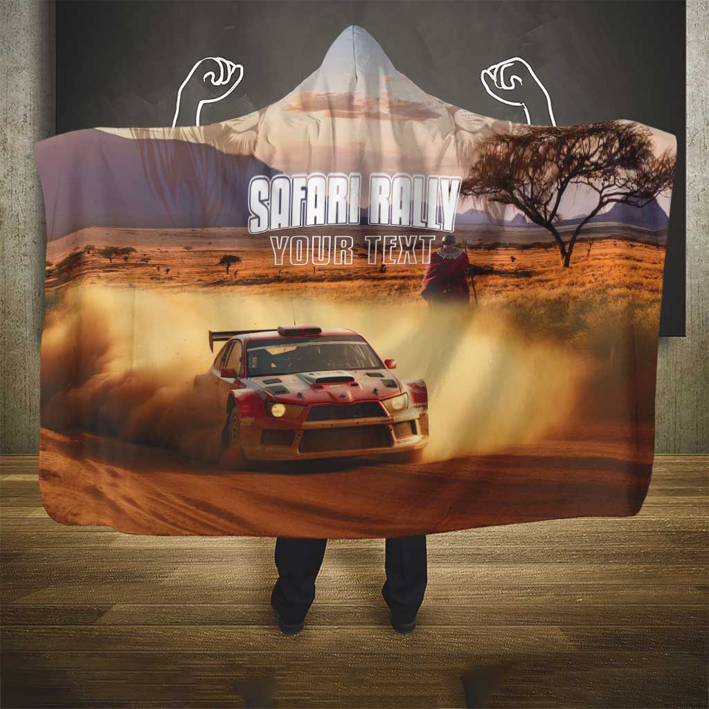 Personalized Kenya Rally Hooded Blanket Road To Champions