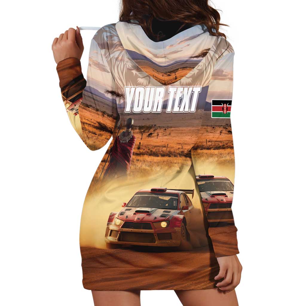 Personalized Kenya Rally Hoodie Dress Road To Champions