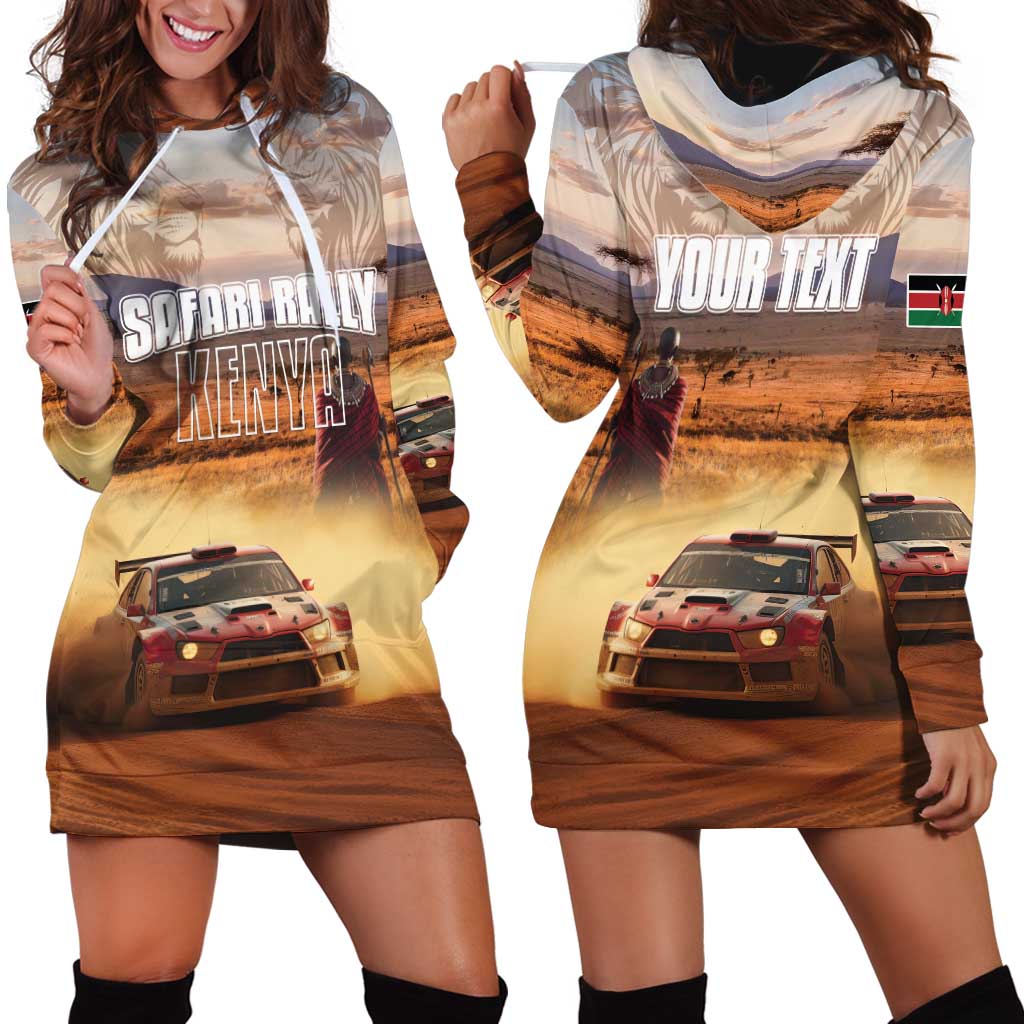 Personalized Kenya Rally Hoodie Dress Road To Champions