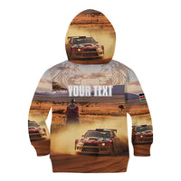 Personalized Kenya Rally Kid Hoodie Road To Champions