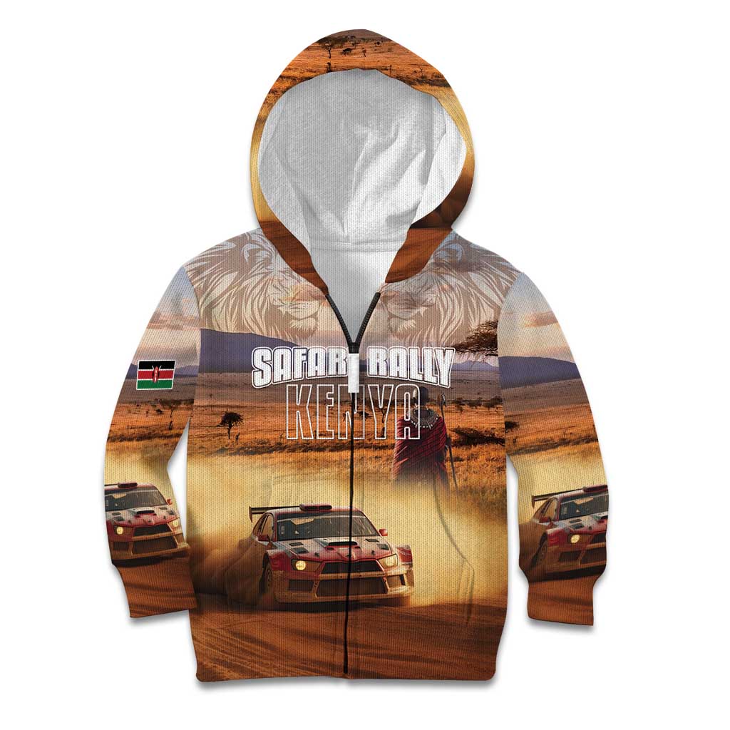 Personalized Kenya Rally Kid Hoodie Road To Champions
