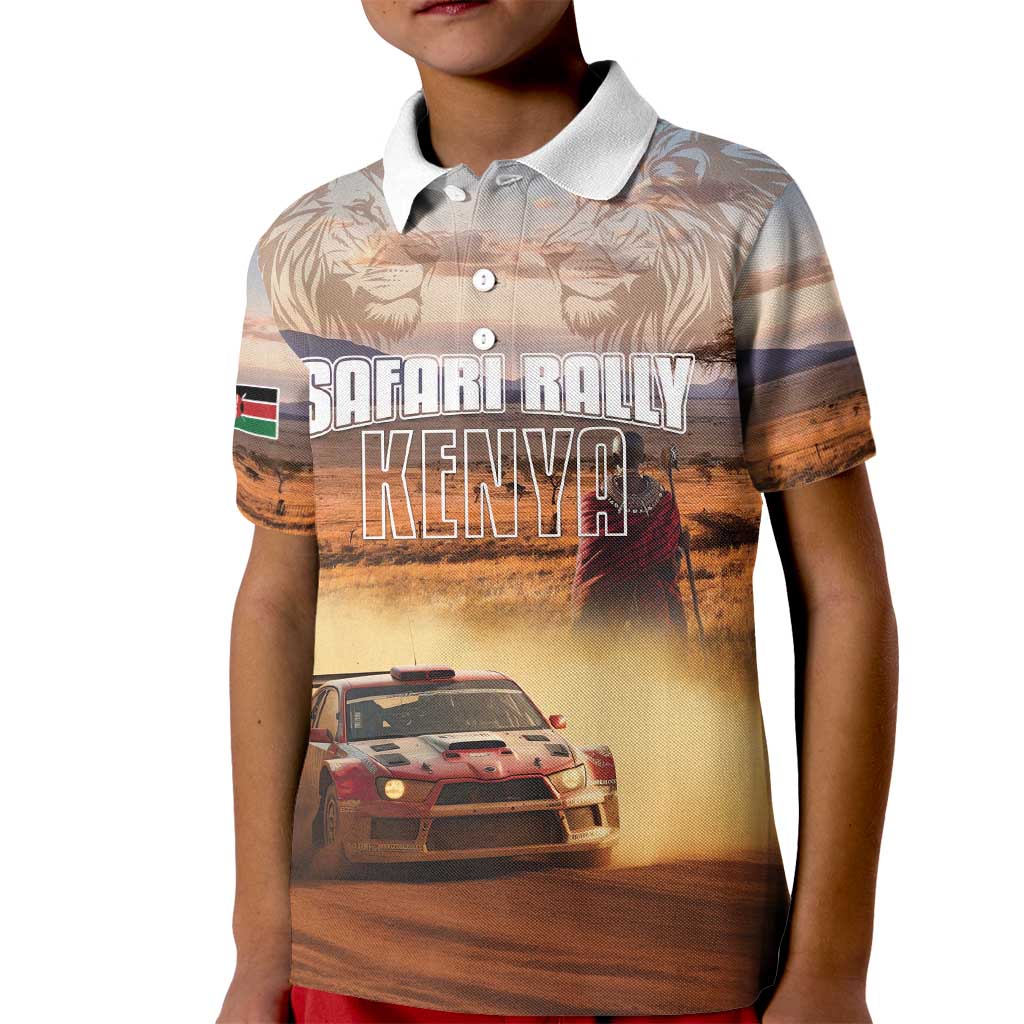 Personalized Kenya Rally Kid Polo Shirt Road To Champions