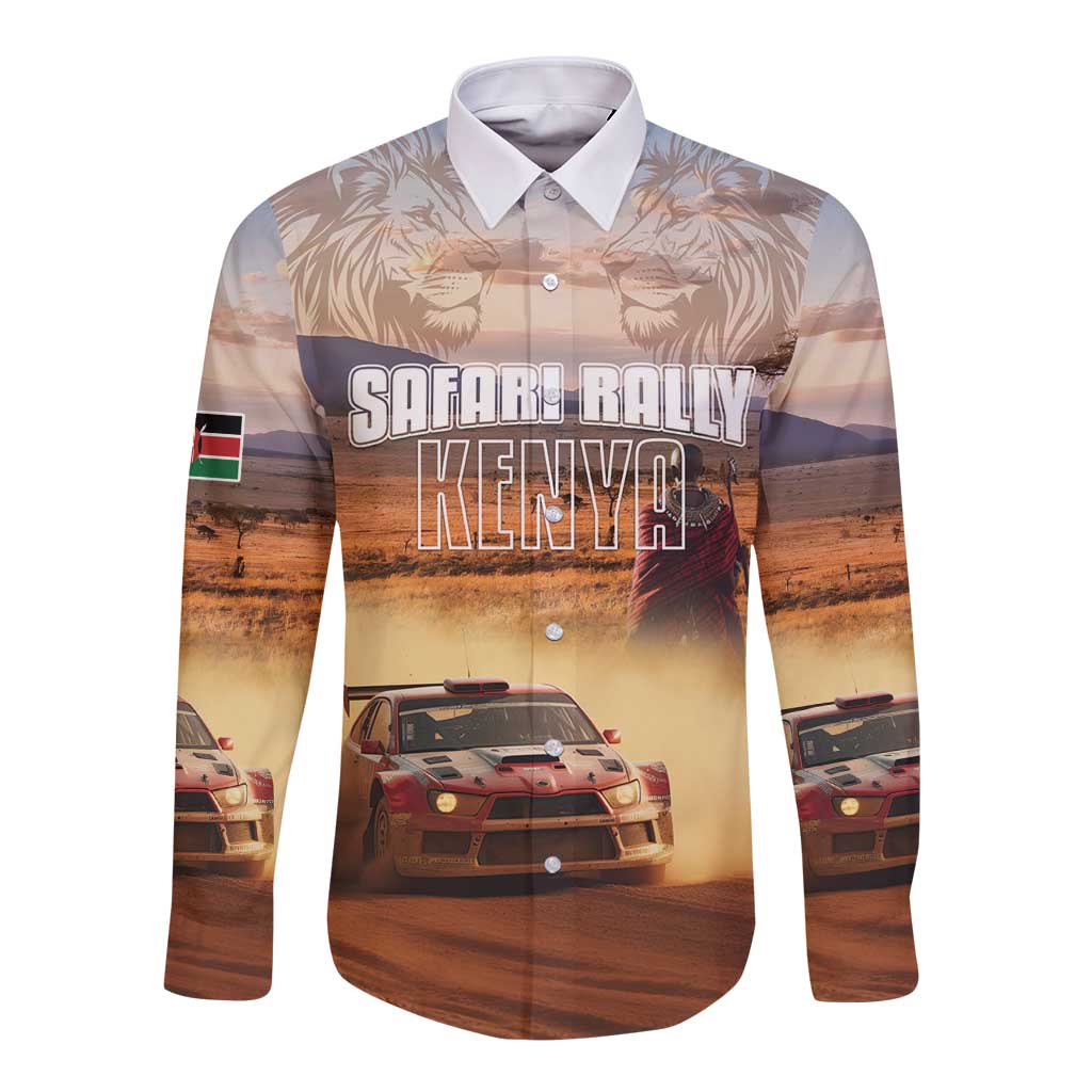 Personalized Kenya Rally Long Sleeve Button Shirt Road To Champions
