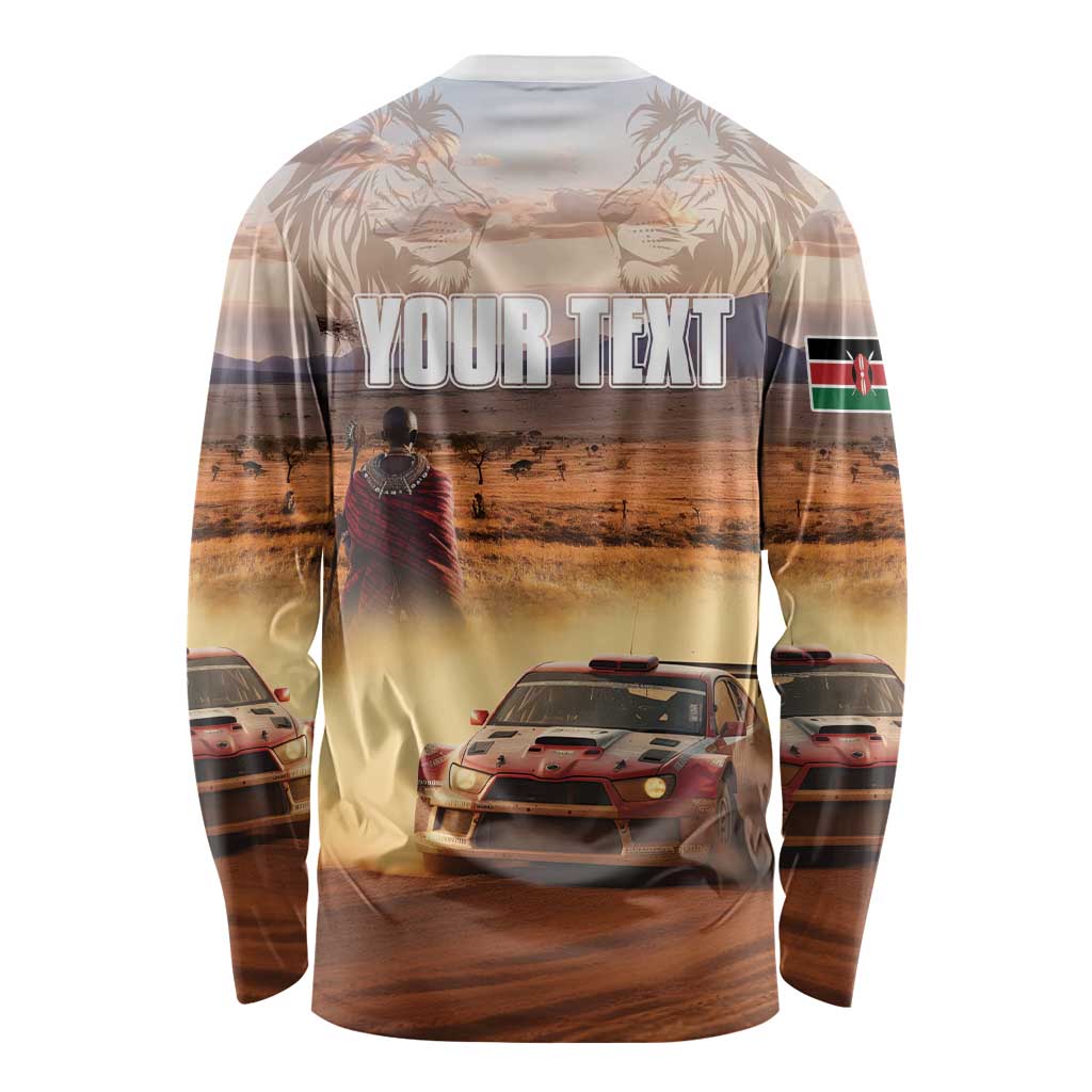 Personalized Kenya Rally Long Sleeve Shirt Road To Champions