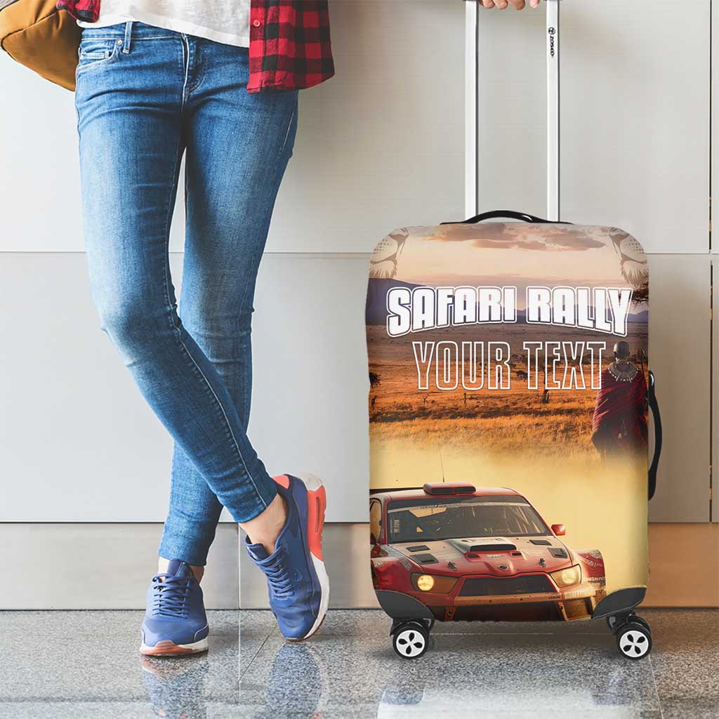 Personalized Kenya Rally Luggage Cover Road To Champions