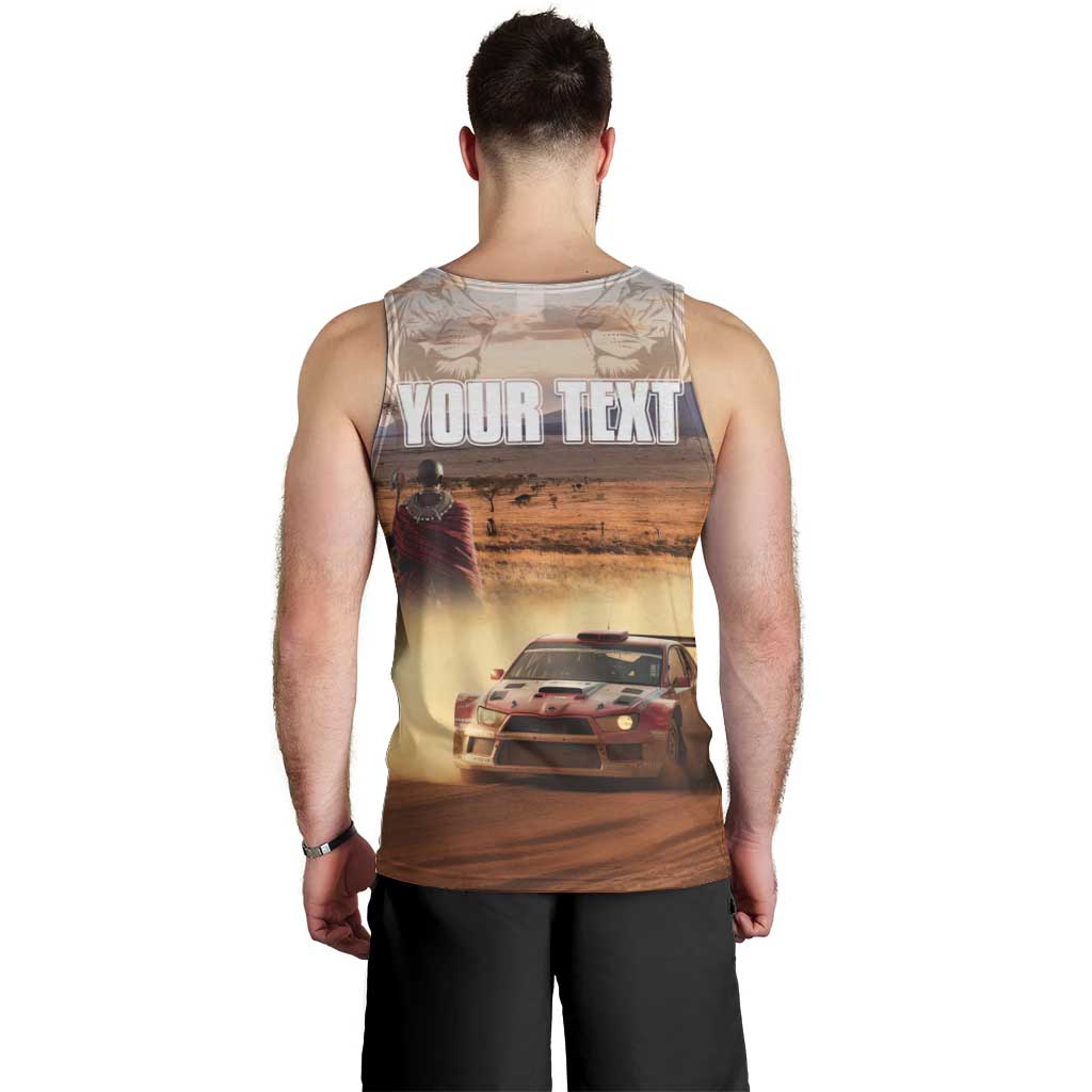 Personalized Kenya Rally Men Tank Top Road To Champions