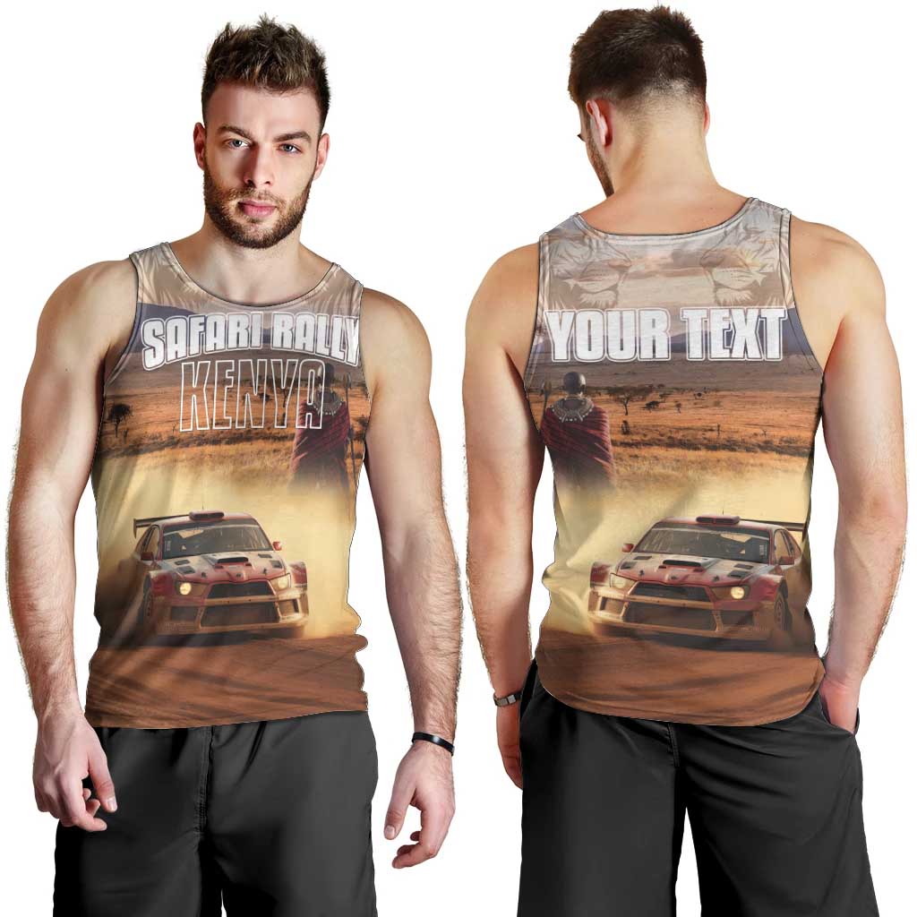 Personalized Kenya Rally Men Tank Top Road To Champions