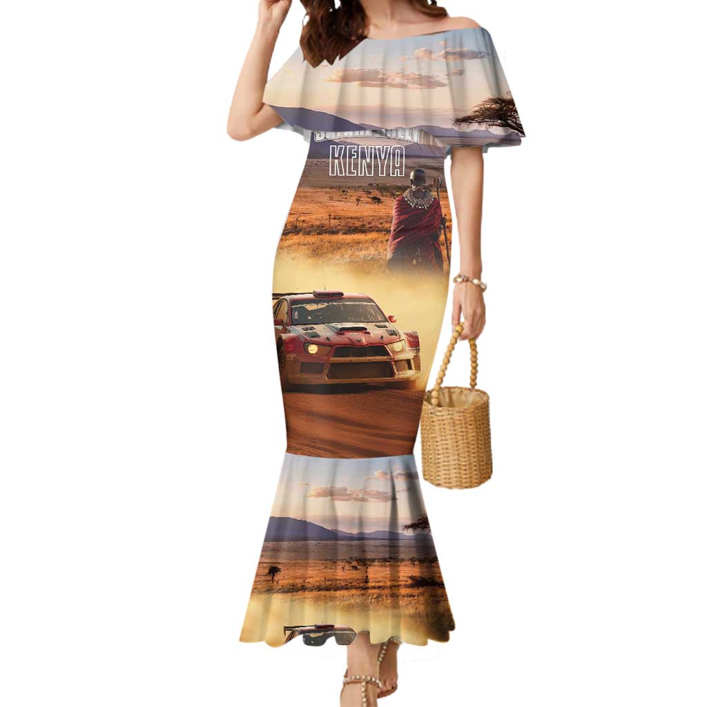 Personalized Kenya Rally Mermaid Dress Road To Champions