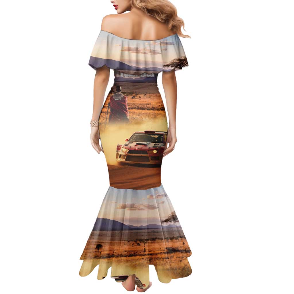 Personalized Kenya Rally Mermaid Dress Road To Champions