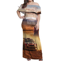 Personalized Kenya Rally Off Shoulder Maxi Dress Road To Champions