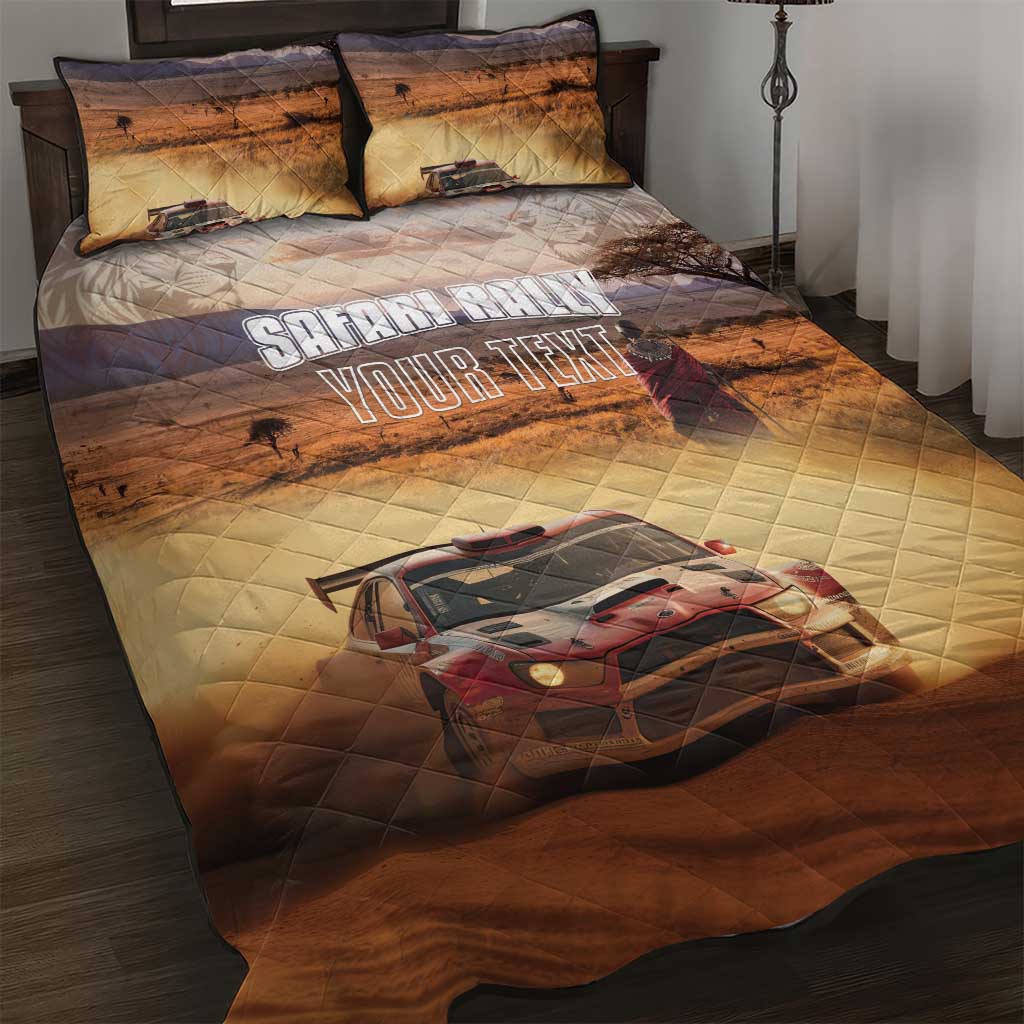 Personalized Kenya Rally Quilt Bed Set Road To Champions