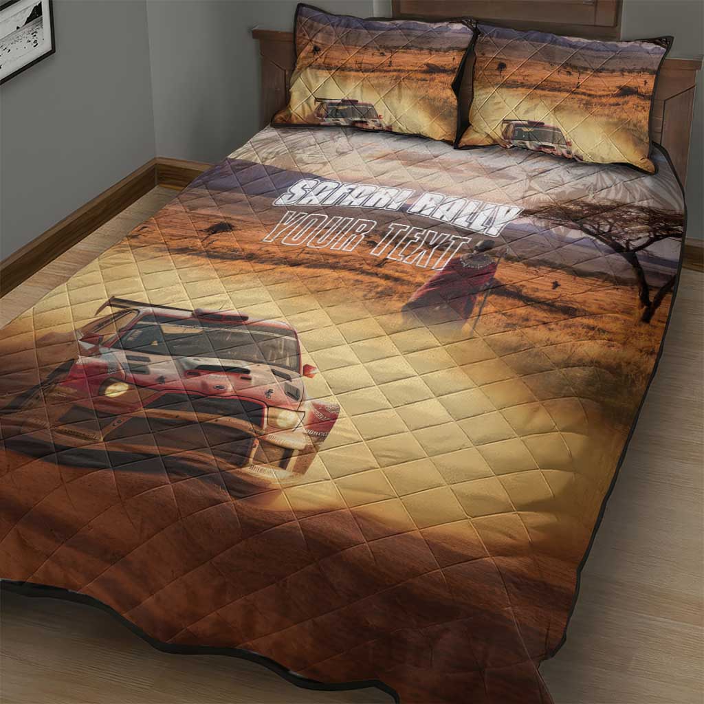 Personalized Kenya Rally Quilt Bed Set Road To Champions