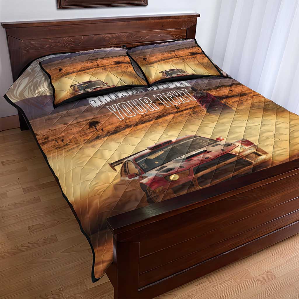 Personalized Kenya Rally Quilt Bed Set Road To Champions