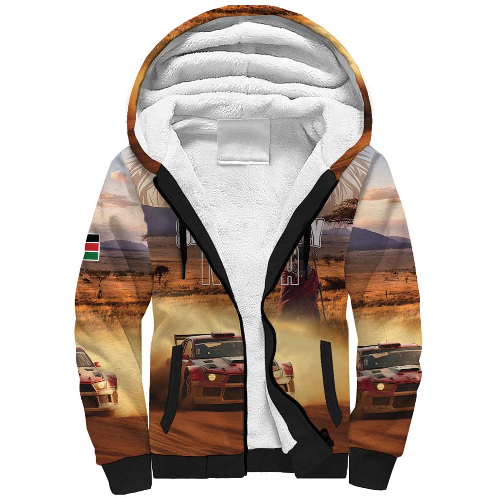 Personalized Kenya Rally Sherpa Hoodie Road To Champions