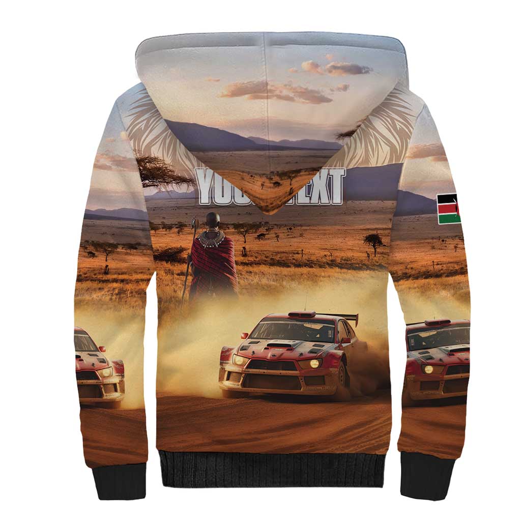 Personalized Kenya Rally Sherpa Hoodie Road To Champions