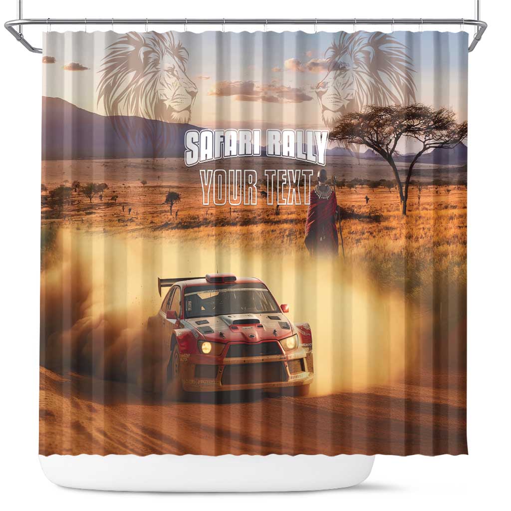 Personalized Kenya Rally Shower Curtain Road To Champions
