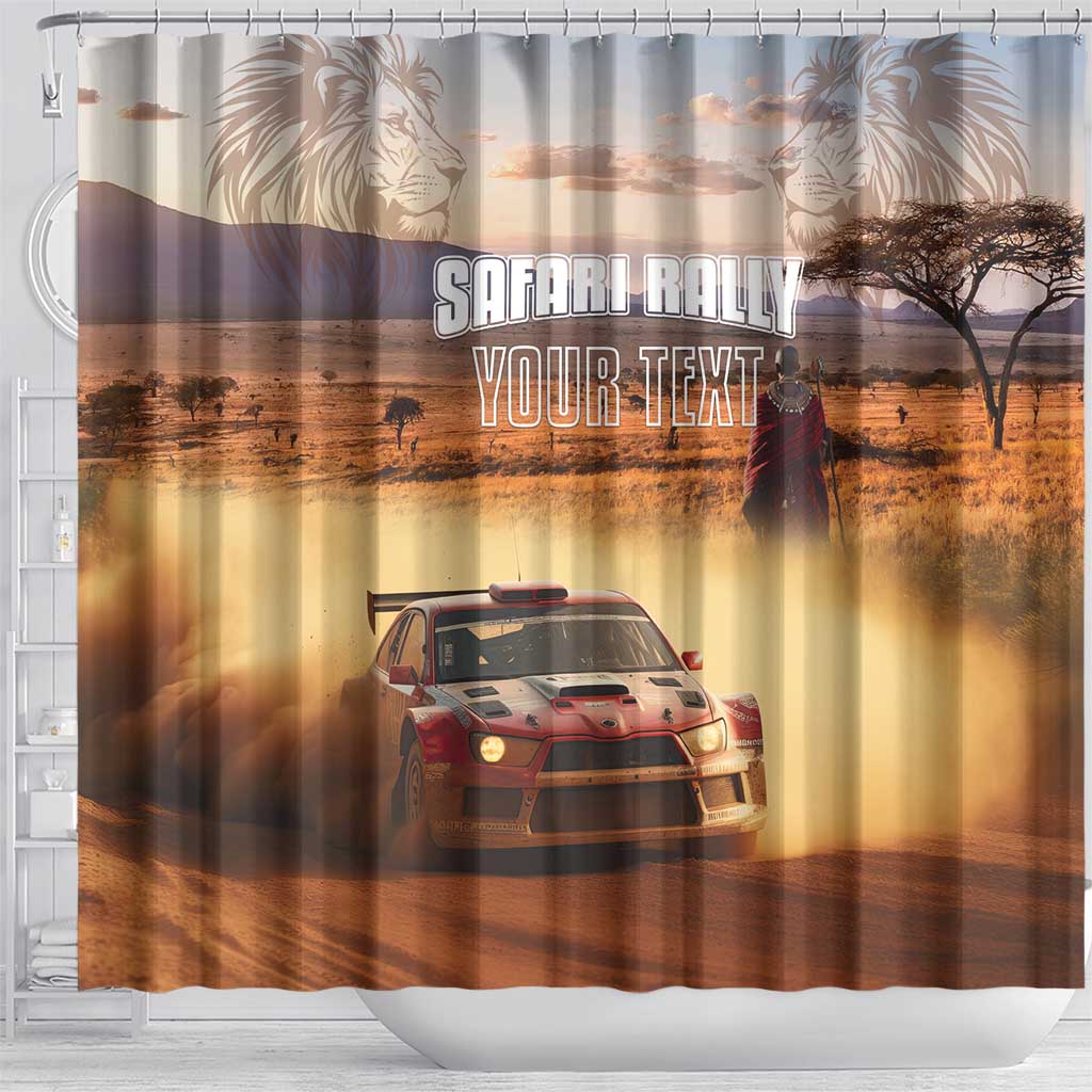 Personalized Kenya Rally Shower Curtain Road To Champions